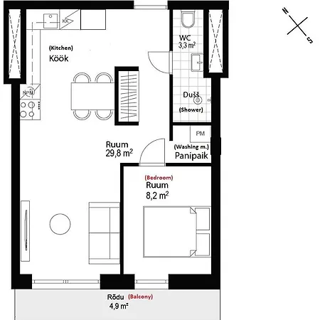 Apartment Modern In Tallinn, Telliskivi Reval